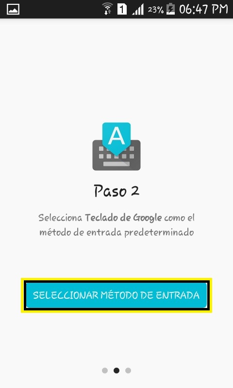 telefono android teclado