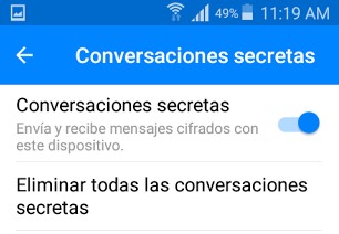 telefono conversación secreta facebook messenger