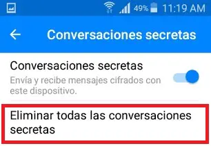 teléfono facebook messenger conversaciones secretas