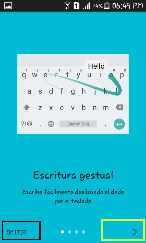 telefono android teclado