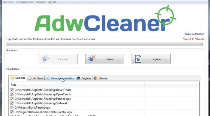eliminar archivos maliciosos