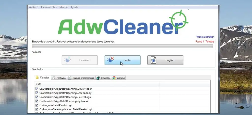 eliminar archivos maliciosos