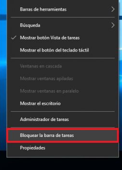 personalizar barra tareas windows 10