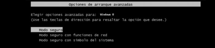 Como iniciar en modo seguro