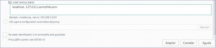servidor proxy firefox