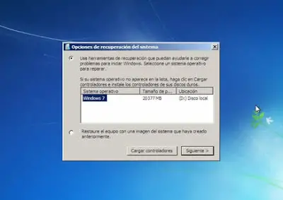 disco arranque windows 7