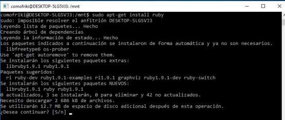 Instalar programas de Linux en Windows 10