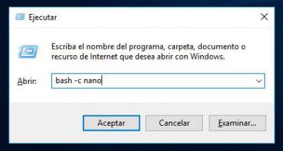 Ejecutar comandos linux desde Windows 10