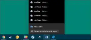 Cómo cambiar el número de archivos en los Jump List Windows 10
