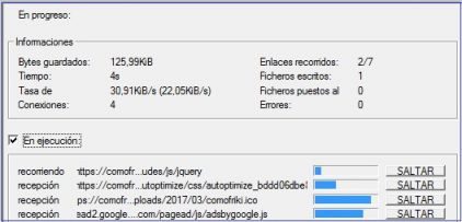 como descargar una pagina web completa con sus enlaces