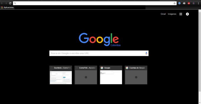 modo oscuro windows 10