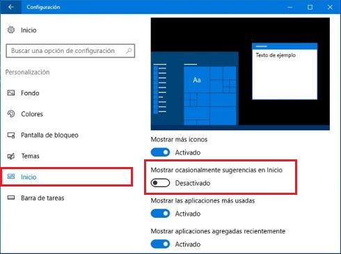 boton inicio windows 10