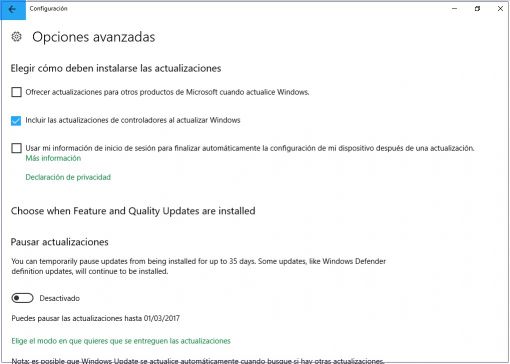 Windows update windows 10 creators update