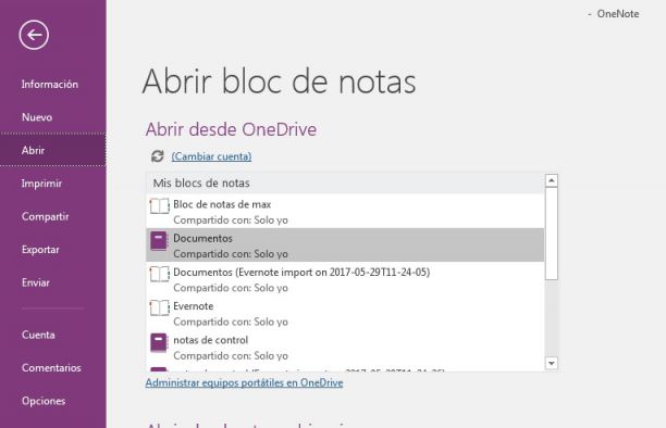 one note caracteristicas