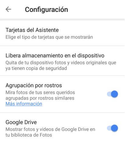 agrupacion por rostros google fotos