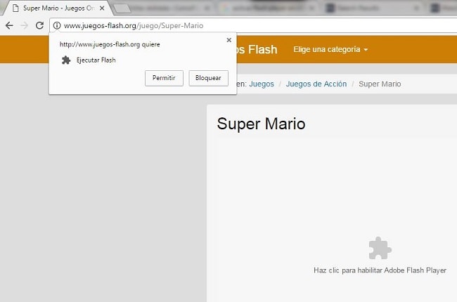 como habilitar adobe flash player
