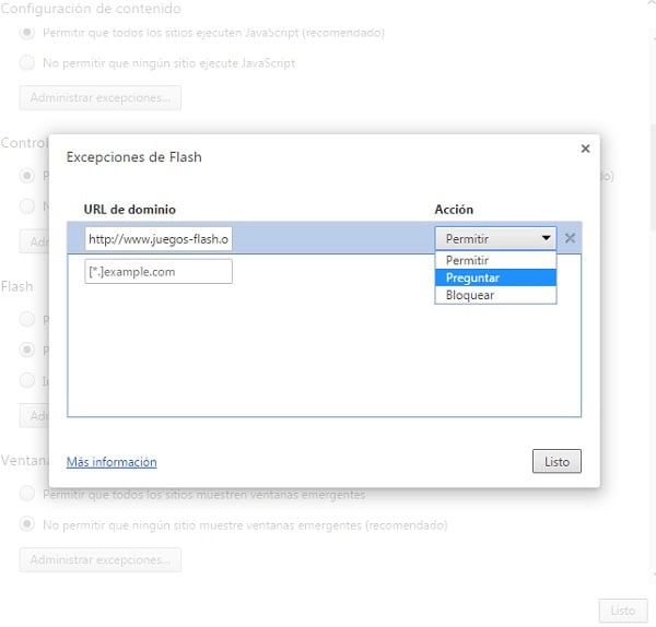 inhabilitar adobe flash player