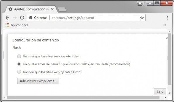 ejecutar adobe flash player automaticamente