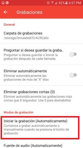 cómo grabar llamadas telefónicas