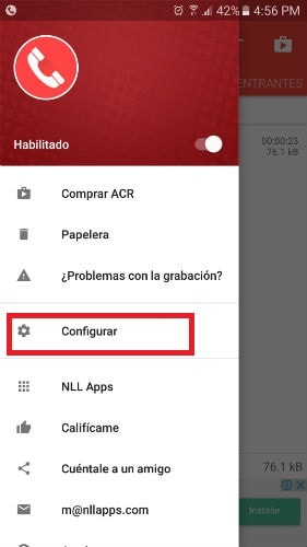 cómo grabar llamadas en android