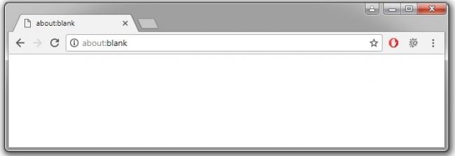 como eliminar about blank en chrome que es about:blank