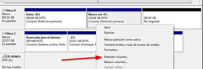 administrador de discos para windows 10