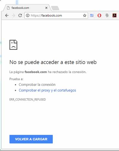 bloquear facebook host