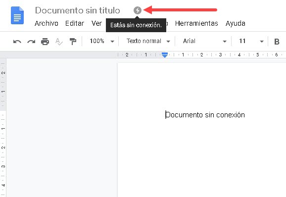google drive sin conexion