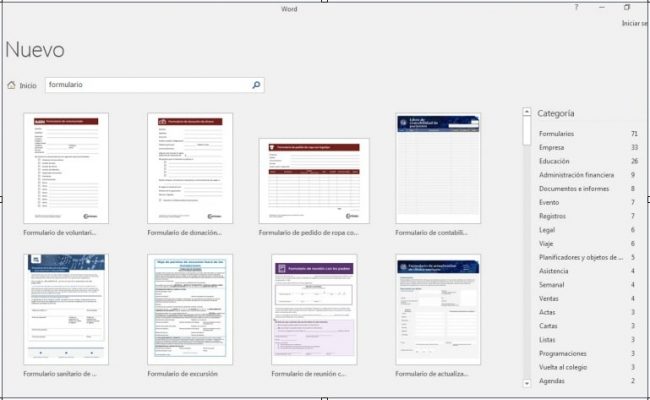 como se hace un formulario en word