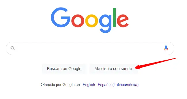 ¿Para qué sirve el botón 'Me siento con suerte' en Google?